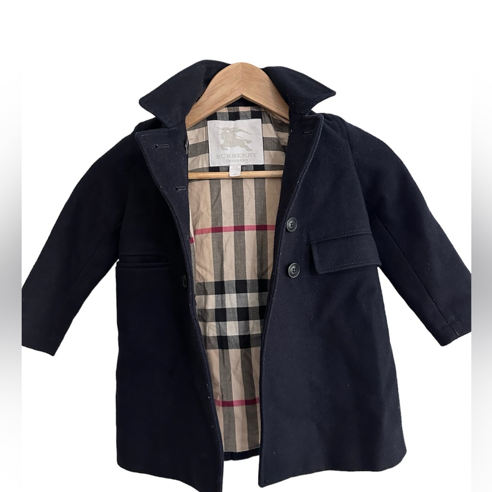 Burberry Children Wool Pea Coat 3Y